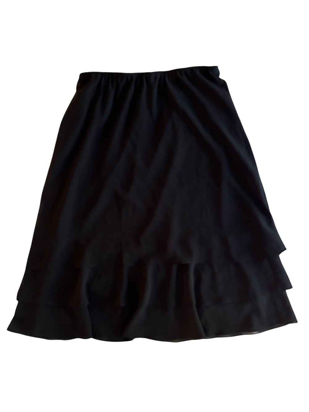 Black Layered Women's Skirt - Classic A-Line
